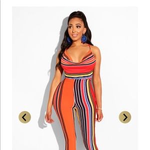 Striped Jumpsuit